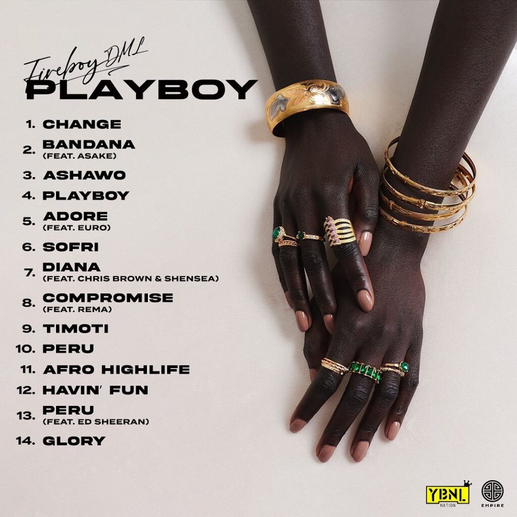Fireboy Dml Playboy Tracklist