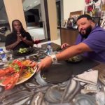 DJ Khaled Serves Burna Boy Sea Food
